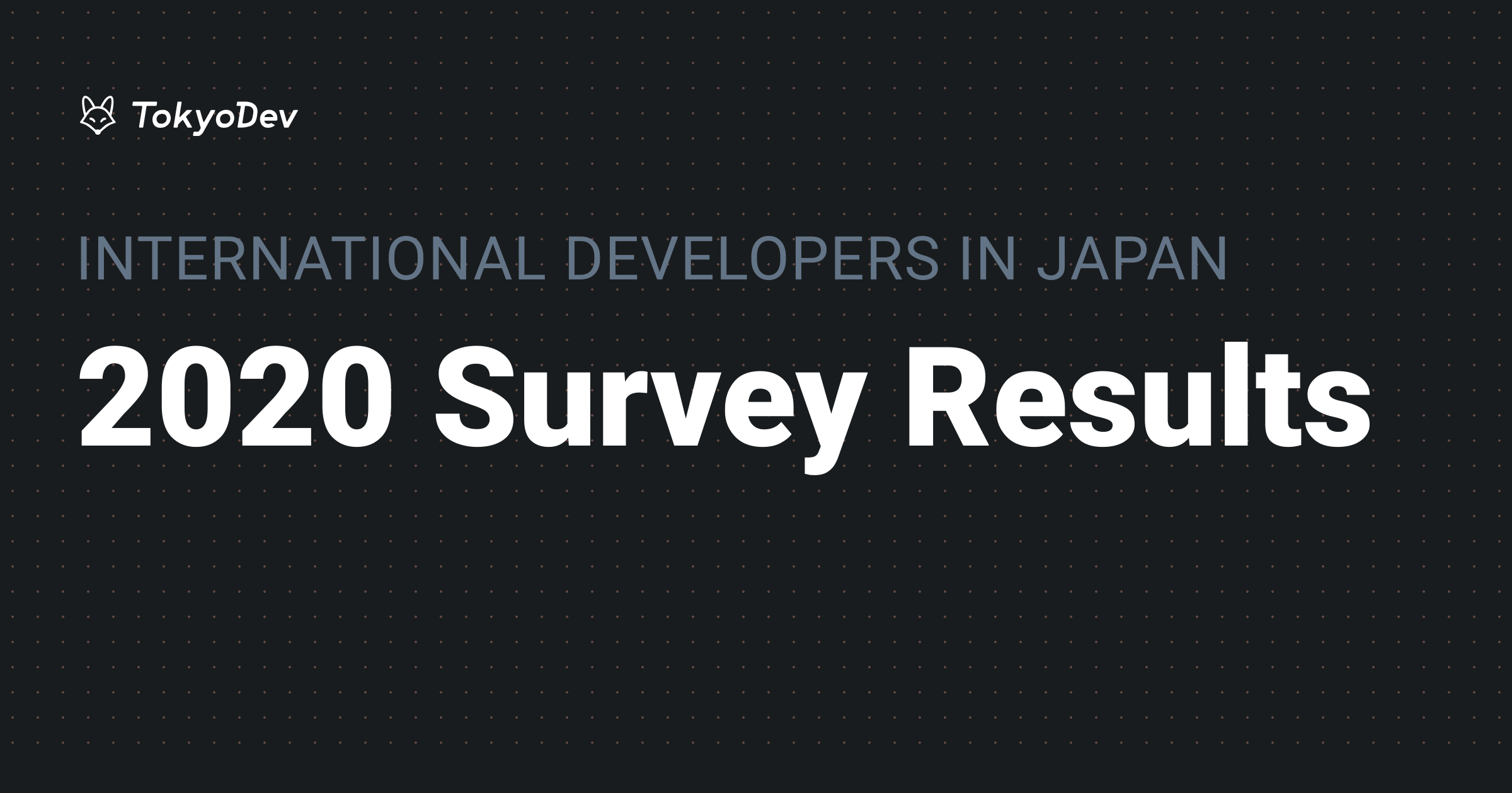 2020 Software Developer Survey