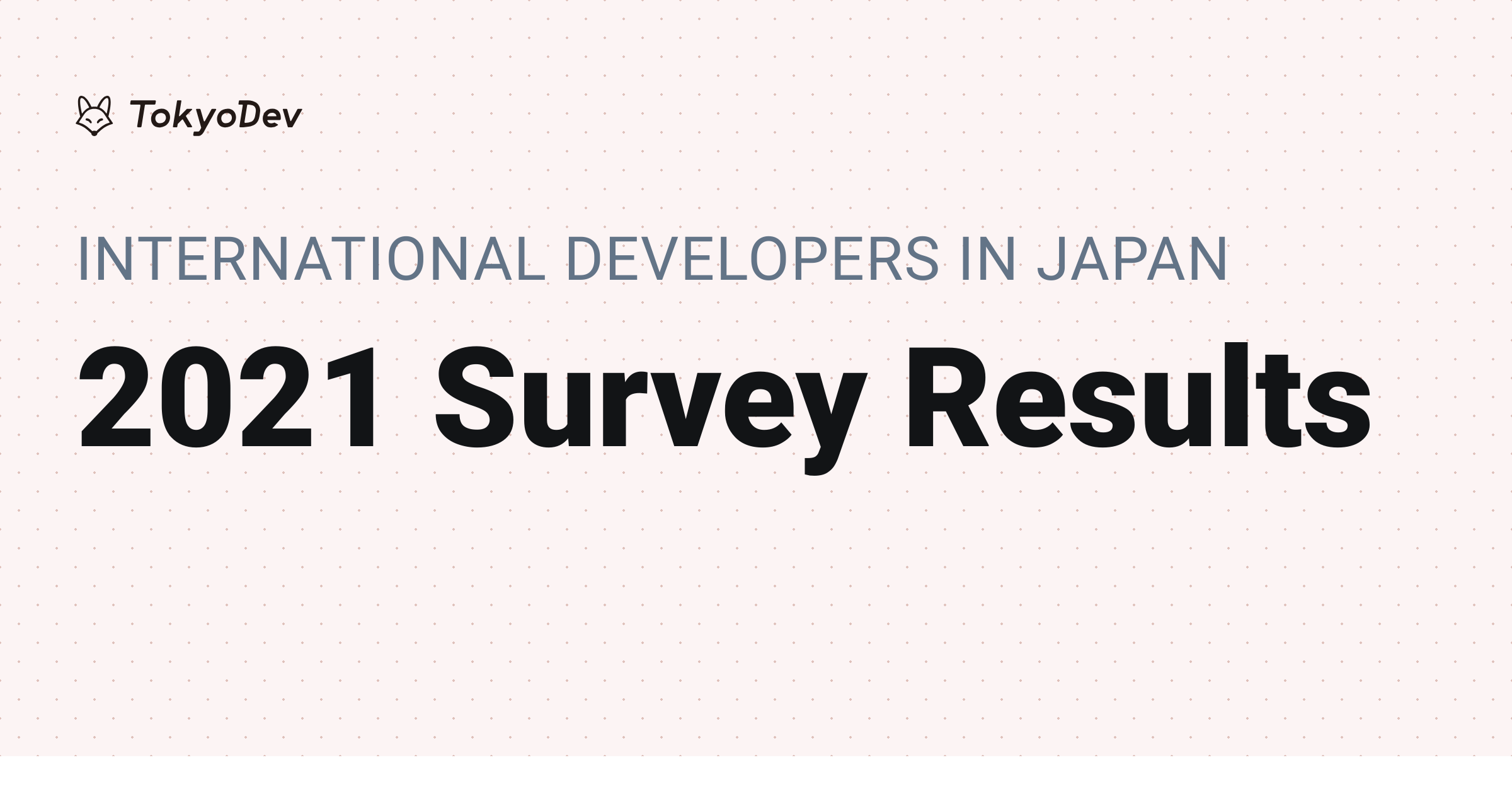 2021 Software Developer Survey