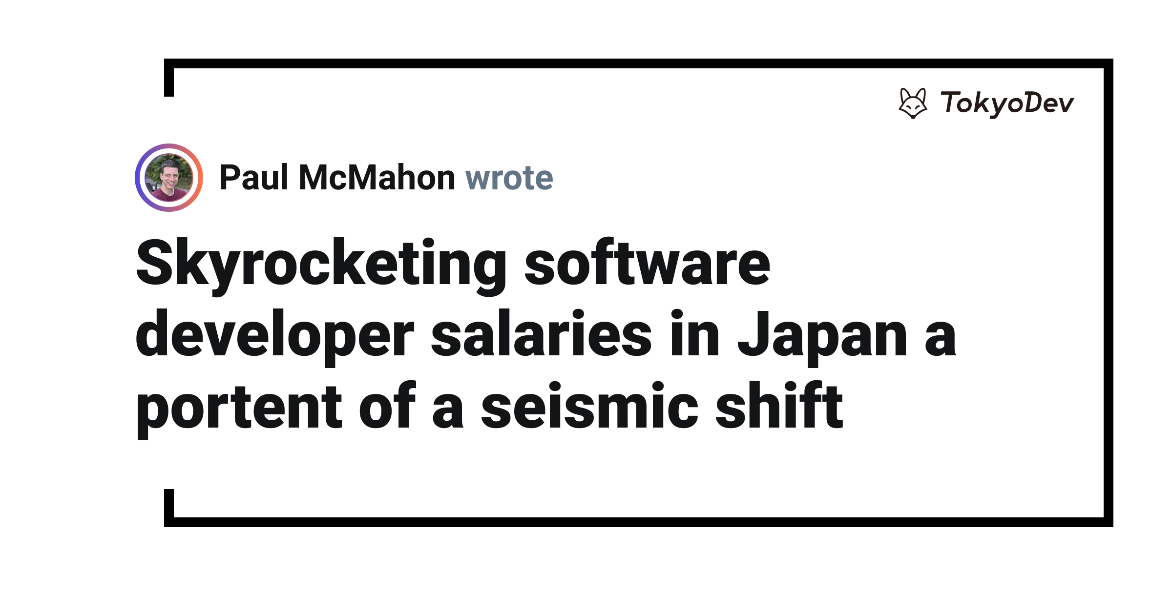 Skyrocketing software developer salaries in Japan a portent of a ...