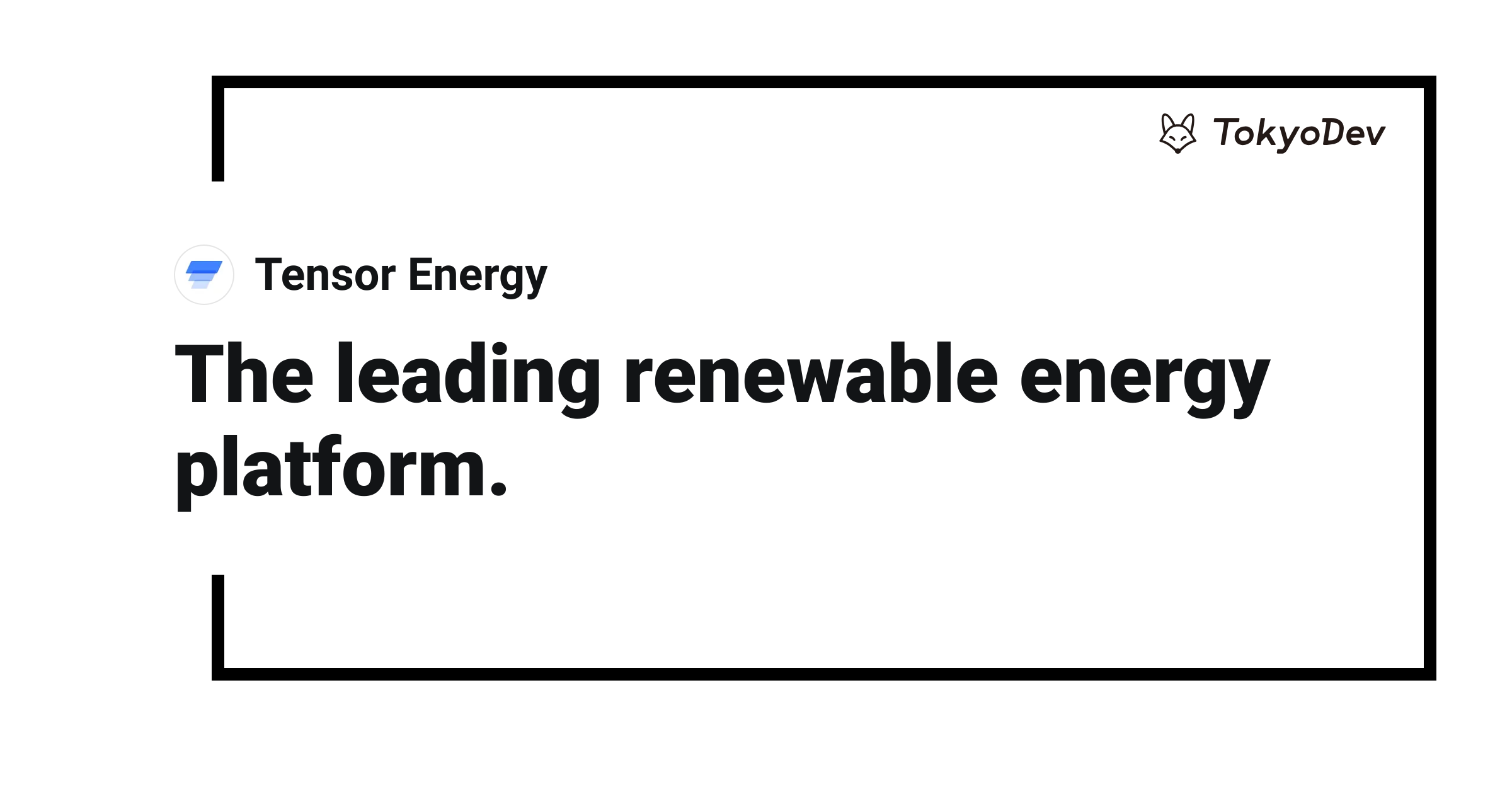 Tensor Energy | TokyoDev