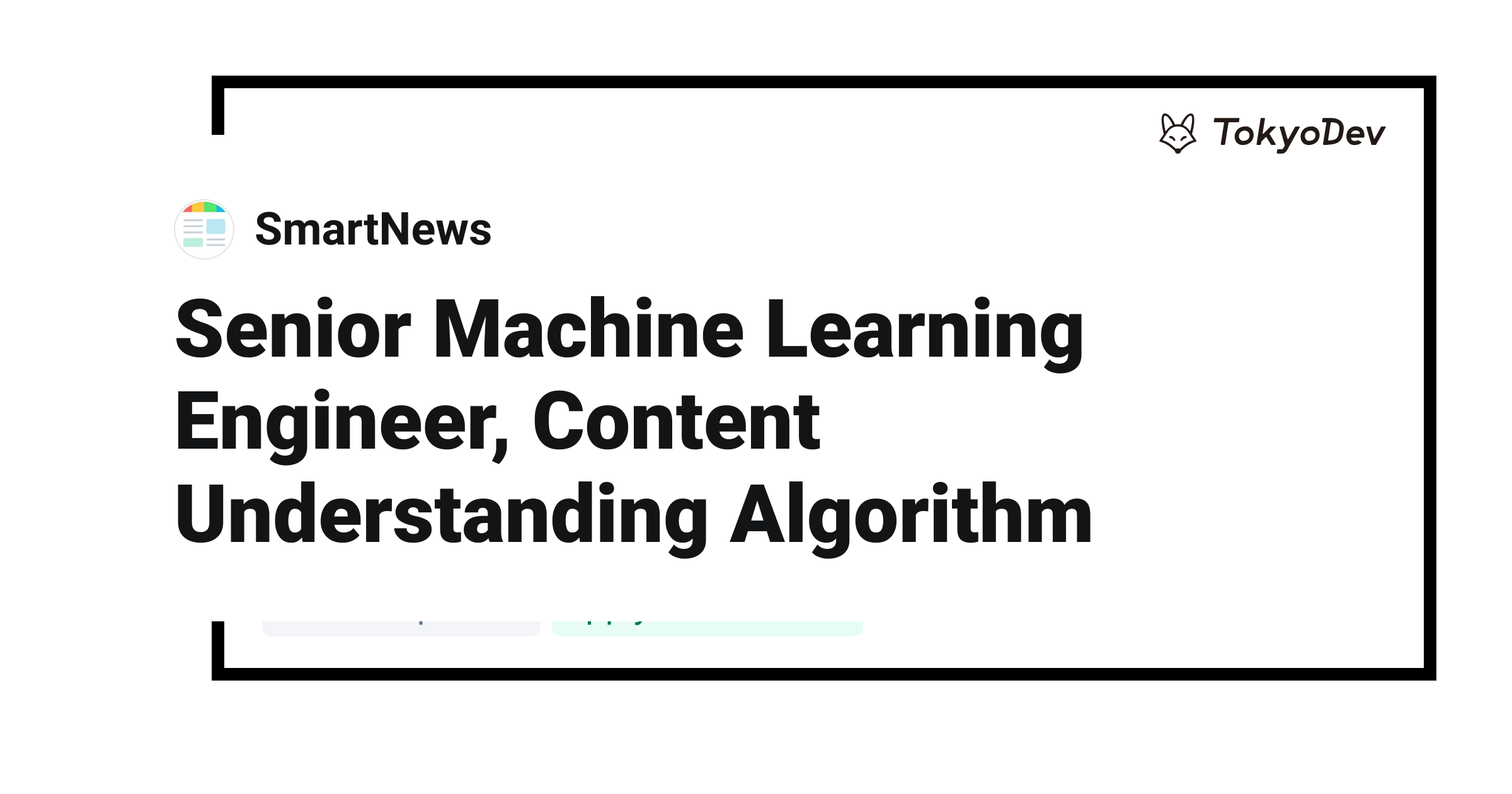 Senior Machine Learning Engineer, Content Understanding Algorithm ...