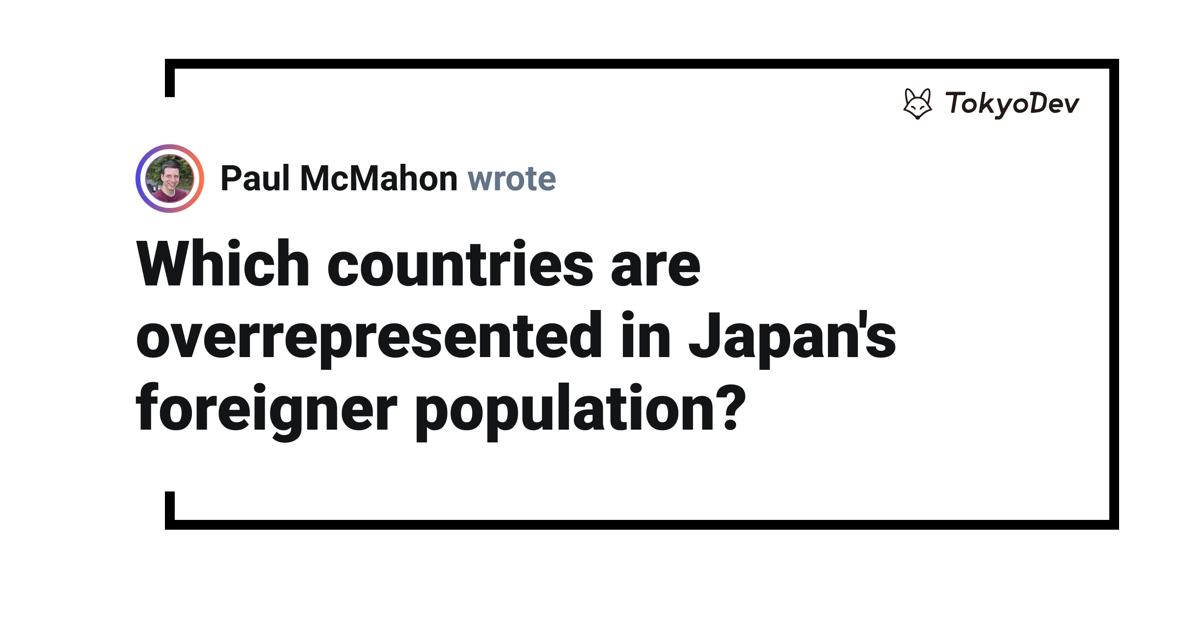 Which countries are overrepresented in Japan's foreigner population ...