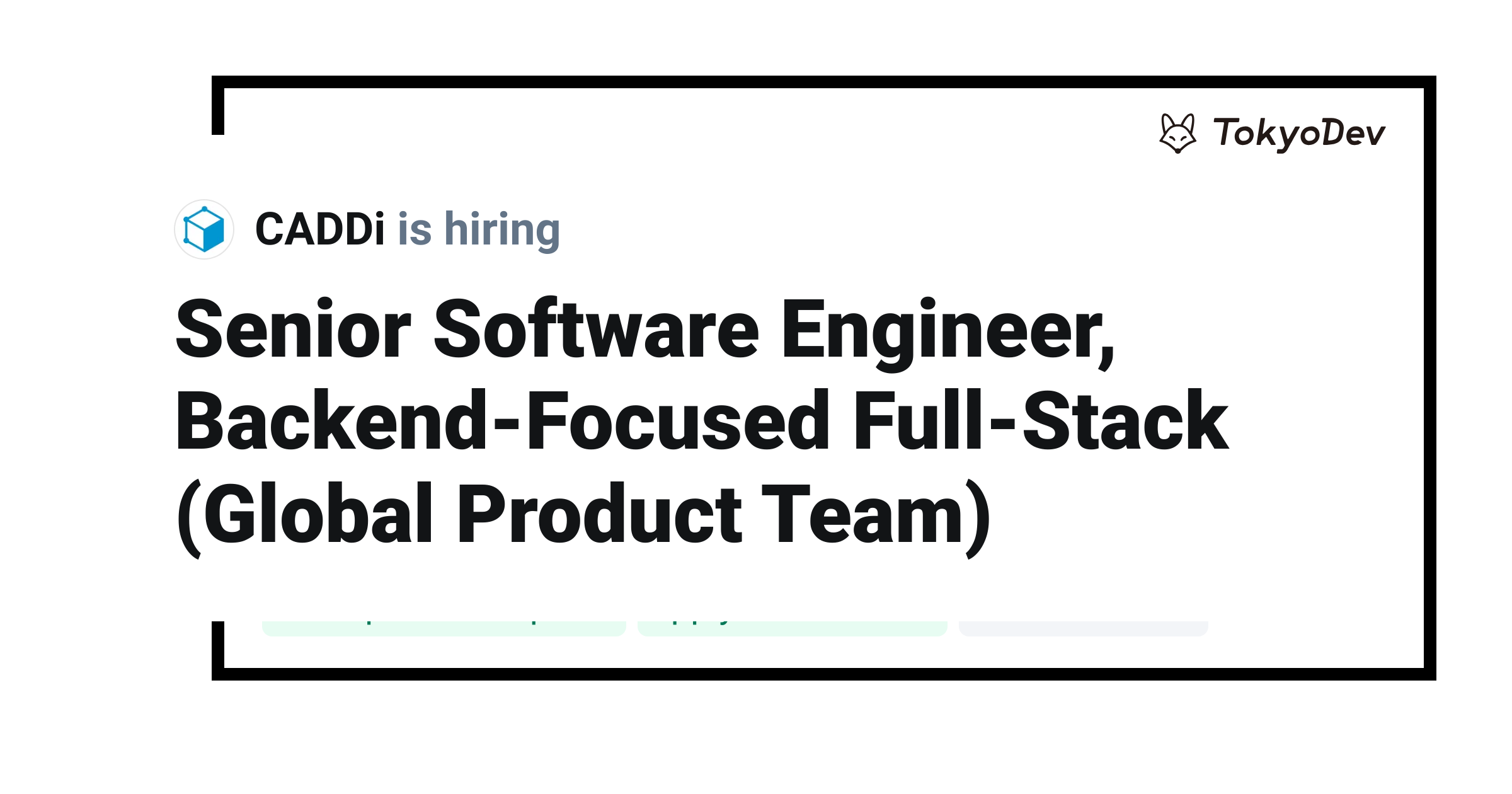 Senior Software Engineer, Backend-Focused Full-Stack (Global Product ...